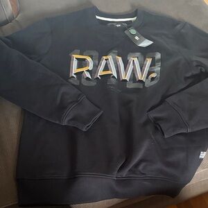 G-Star RAW Black Crewneck Sweater